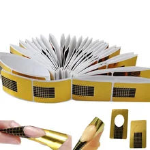 Biutee 50 Шт. популярная форма для наращивания ногтей руководство формы для наращивания акриловые наклейки для ногтей профессиональная фольга для маникюра макикюрный набор для красотки