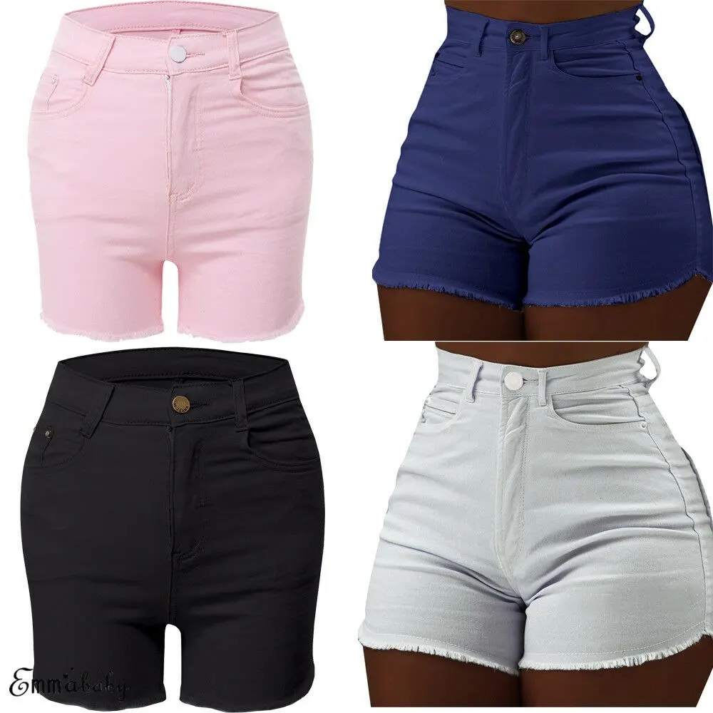 

2019 New Arrival Unif Denim Shorts New Summer Women's High Waist Short Jeans Denim Hot Beach Pants Bodycon Trousers