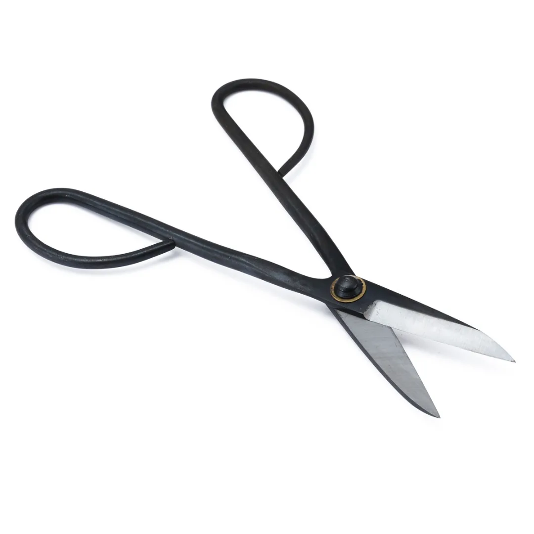 8''  Steel Household Bonsai Scissors Shears Long Handle Scissor for Garden Plant Tree Pruning Tools Black