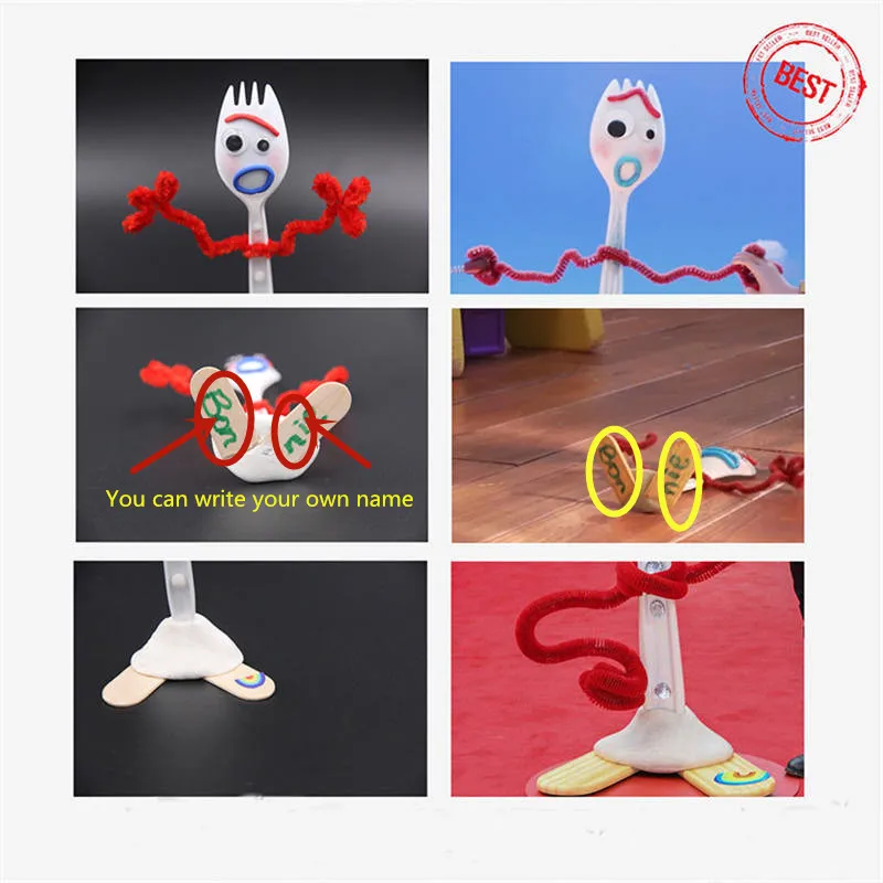Сделай Сам сделай свой собственный Forky & knife of Toy Story 4 Мультфильм Базз Лайтер Вуди