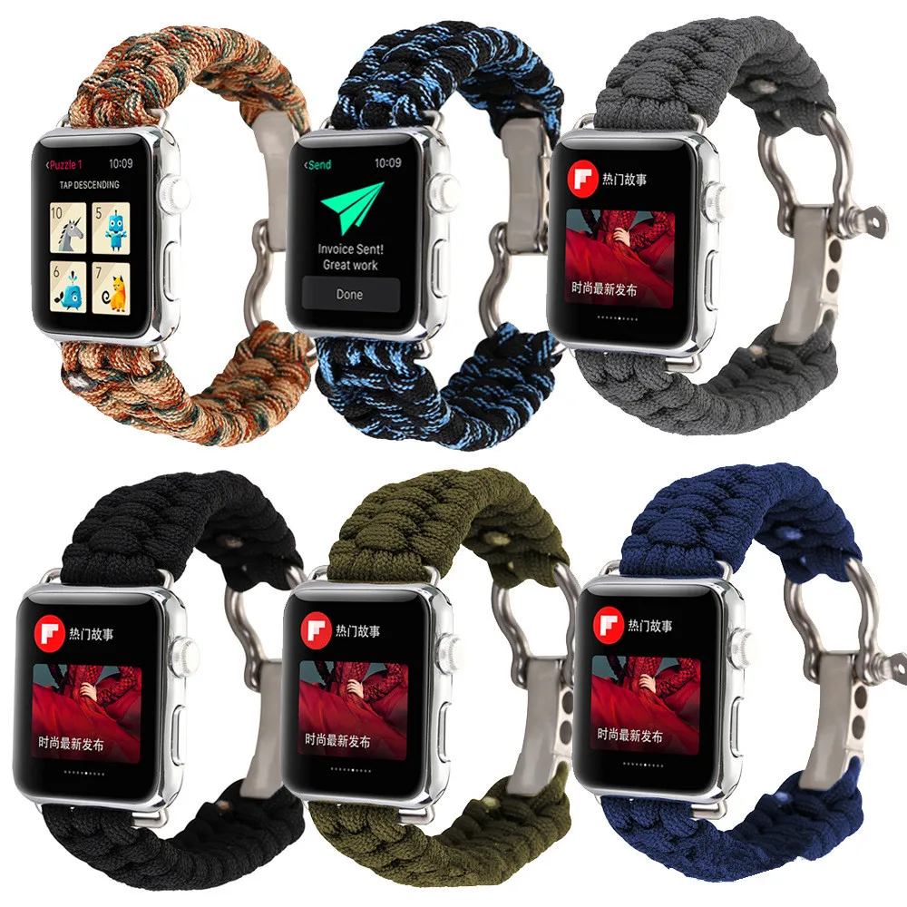 

XG300 38/42mm Sports Women Nylon Bracelet Strap Watch Band For iWatch Apple Watch