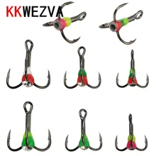 KKWEZVA 12 шт. различных цветов 6#8#10# зимние рыболовные приманки для льда крючок из высокоуглеродистой стали рыболовные снасти инструменты с коробкой