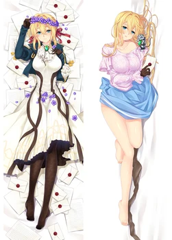 

2018-Jan update Anime Violet Evergarden sexy girl Cattleya Baudelaire Dakimakura body throw pillow case cover hugging pillowcase