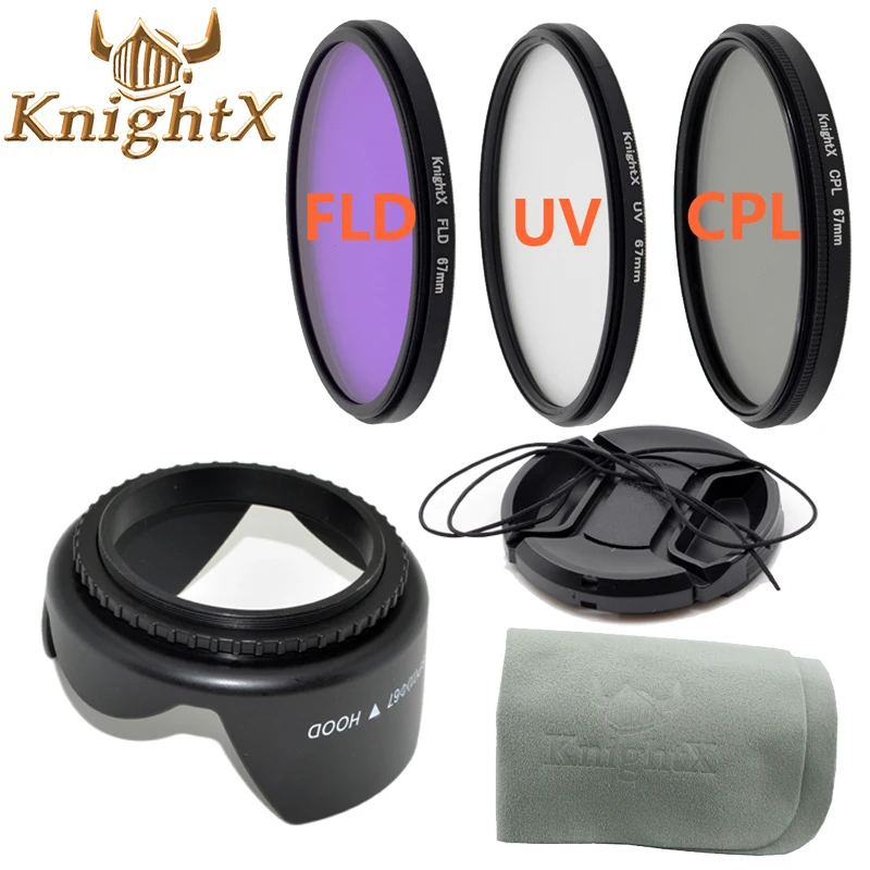 

KnightX 49 52 55 58 67 mm Lens UV CPL FLD Star Close up Filter Set for Nikon D600 D3200 D3100 D7000 D5100 D80 D300S DSLR Camera