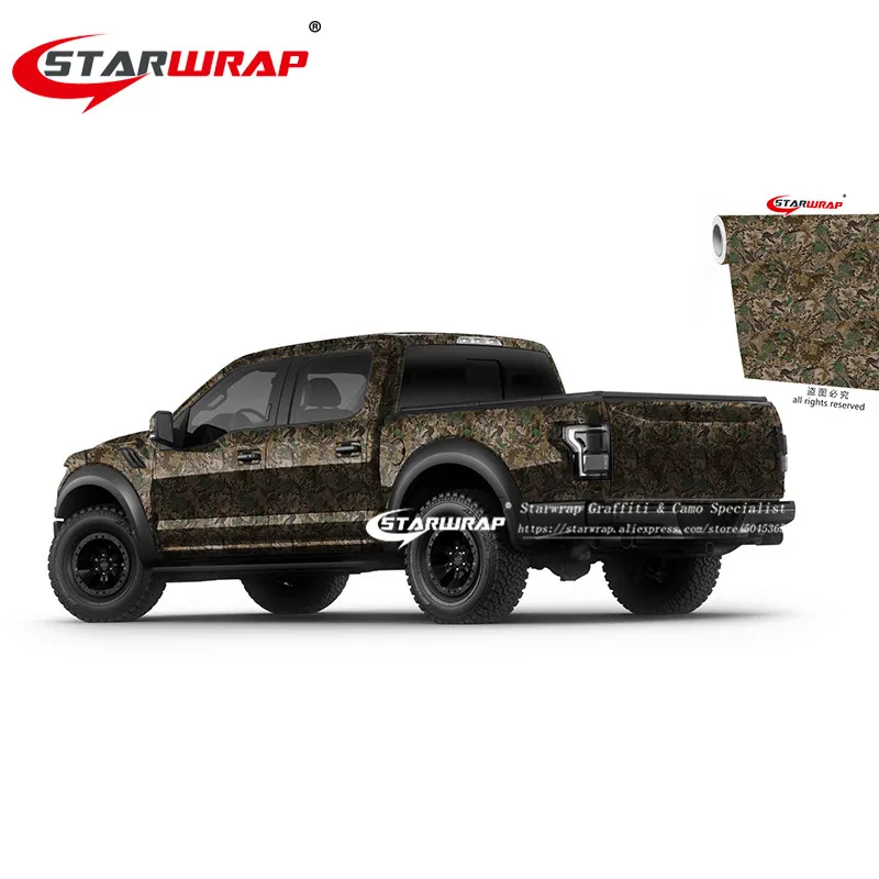 

Starwrap Leaf Realtree Camouflage Vinyl Wrap Film Real tree Camo Wrapping Decal Sticker Vehicle Car Body Wraps Covers Wrapping
