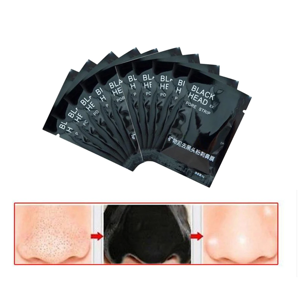 

3pcs/lot Face Care Black Mask facial mask Blackhead Remover Peeling Acne skin Treatments mascara remove dots