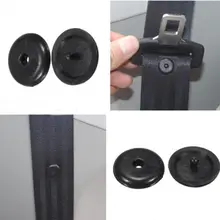 SEKINNEW 10 pezzi ricambi auto plastica nera sicurezza auto cintura di sicurezza tappo spaziatura limite fibbia Clip fermo cintura di sicurezza pulsante di arresto