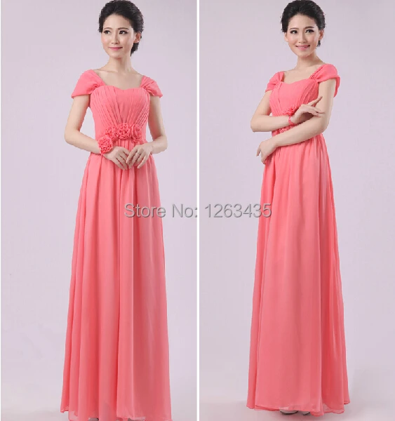 Coral Pink Bridesmaid Dresses