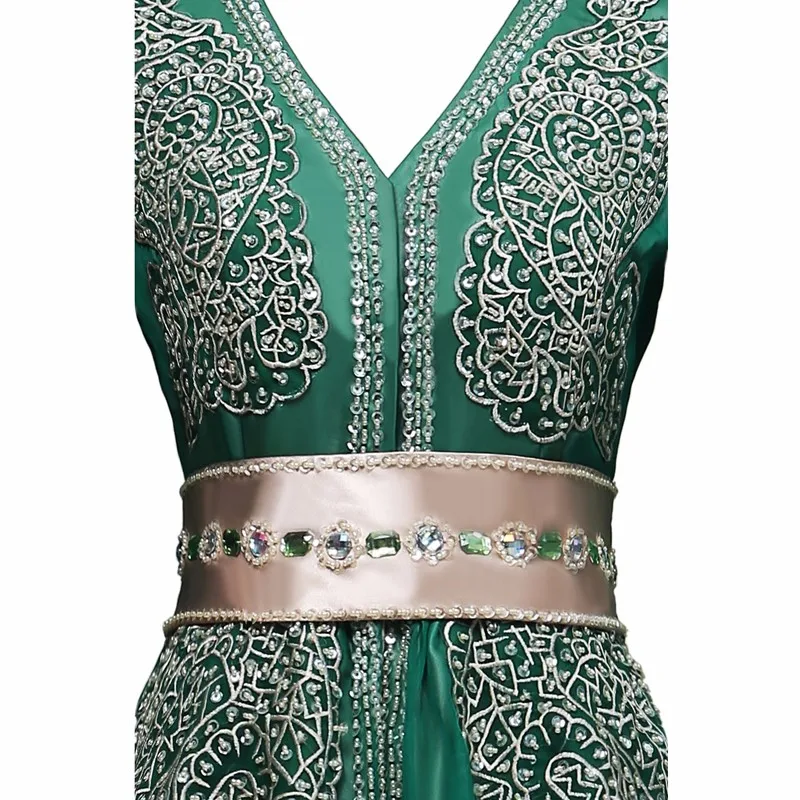 Elegant-Emerald-Green-Long-Sleeve-Evening-Dress-Gown-Arabic-Style-Evening-Dresses-Kaftan-Abiye-2016-Robe 4