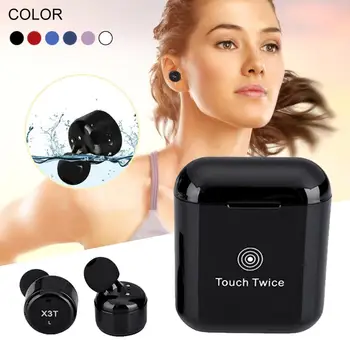 

TWS X3T Mini Waterproof Earbuds Bluetooth Wireless Fashionable Portable Hifi Sound Quality With Charging Box Earphone