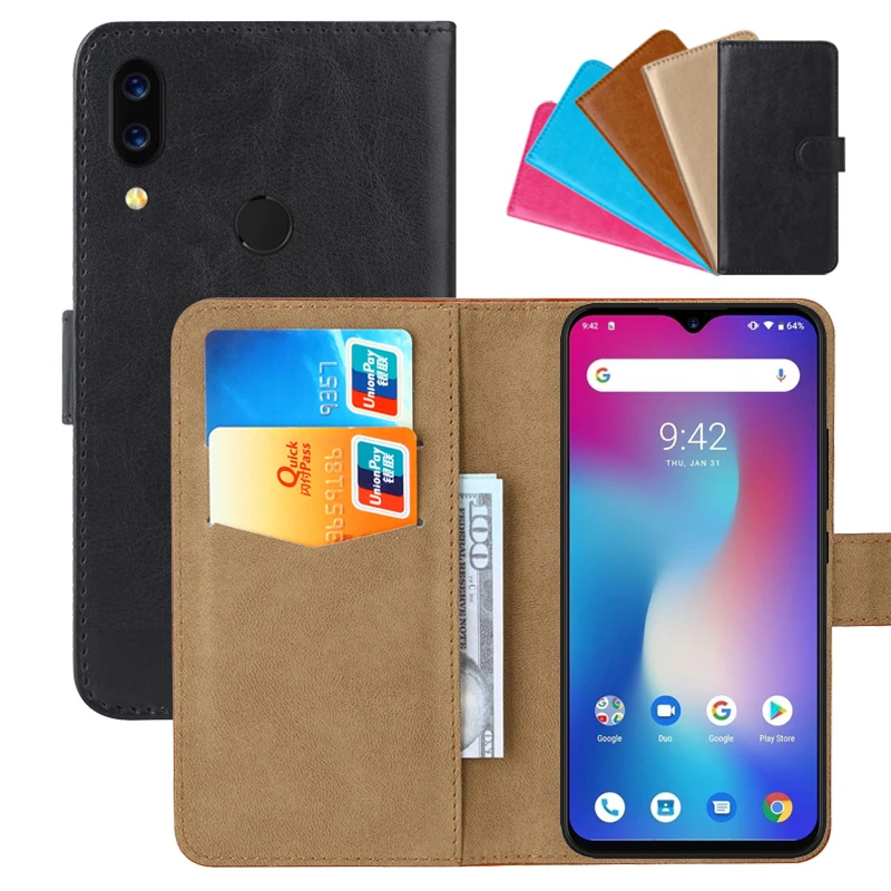 Роскошный чехол-бумажник для UMIDIGI Power из искусственной кожи в стиле ретро с