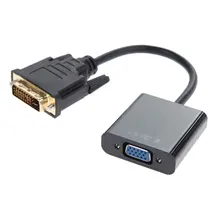 Full HD 1080P DVI-D to VGA Adapter Cable 24+1 25 Pin DVI Male to 15 Pin VGA Female Video Converter Connector for PC Computer