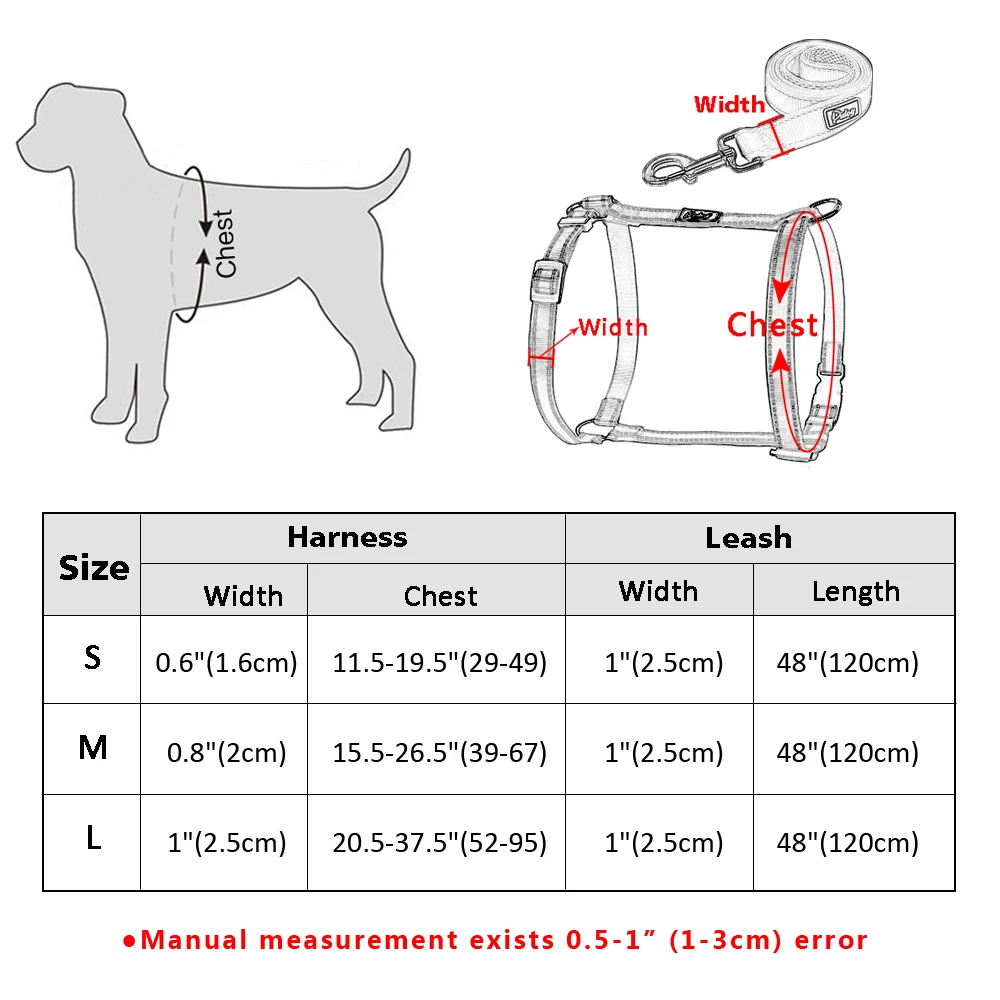 Поводок для собак, светоотражающий нейлоновый поводок, сетка, Harenss, регулируемый поводок для домашних животных, жилет, поводок для прогулок, веревка для маленьких и больших собак