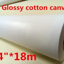 24in цифровой с рисунком из чистого хлопка холст с глянцевым покрытием для всех принтеров