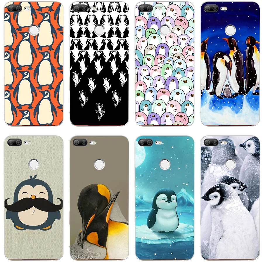 

41H Penguin Party Soft Silicone Tpu Cover phone Case for huawei Honor 9 Lite 10 p 9 10 lite