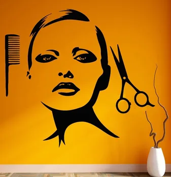 

Wall Stickers Vinyl Decal Beauty Hair Salon Spa Barbershop Girl Decor