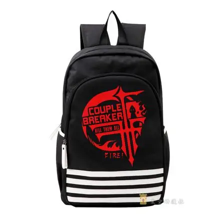 

High Q Japanese style Anime FFF GROUP UNISEX Backpack large capacity luminous Students BACKPACK Computer bag