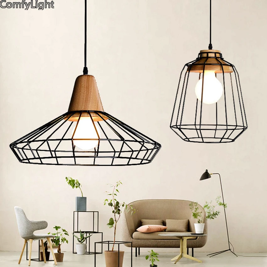 Luces colgantes nórdicas para iluminación del hogar lámpara colgante