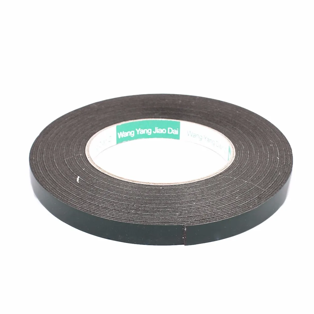 

Uxcell Hot Sale 1PCS 5mm&12mm Width Sponge Self Adhesive Shock Resistant Anti-noise Foam Tape 10M Black, Green Insulation Tape