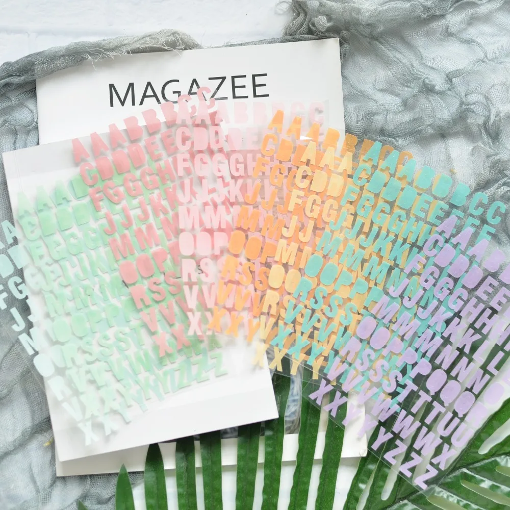 

ZFPARTY Alphabet Self- adhesive Paper Stickers for Scrapbooking DIY Projects/Photo Album/Card Making Crafts