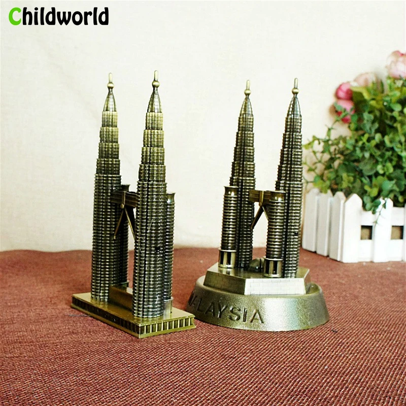 

The new Metal crafts New York Gemini building monuments Electroplating workmanship Tourist souvenirs Twin Towers model