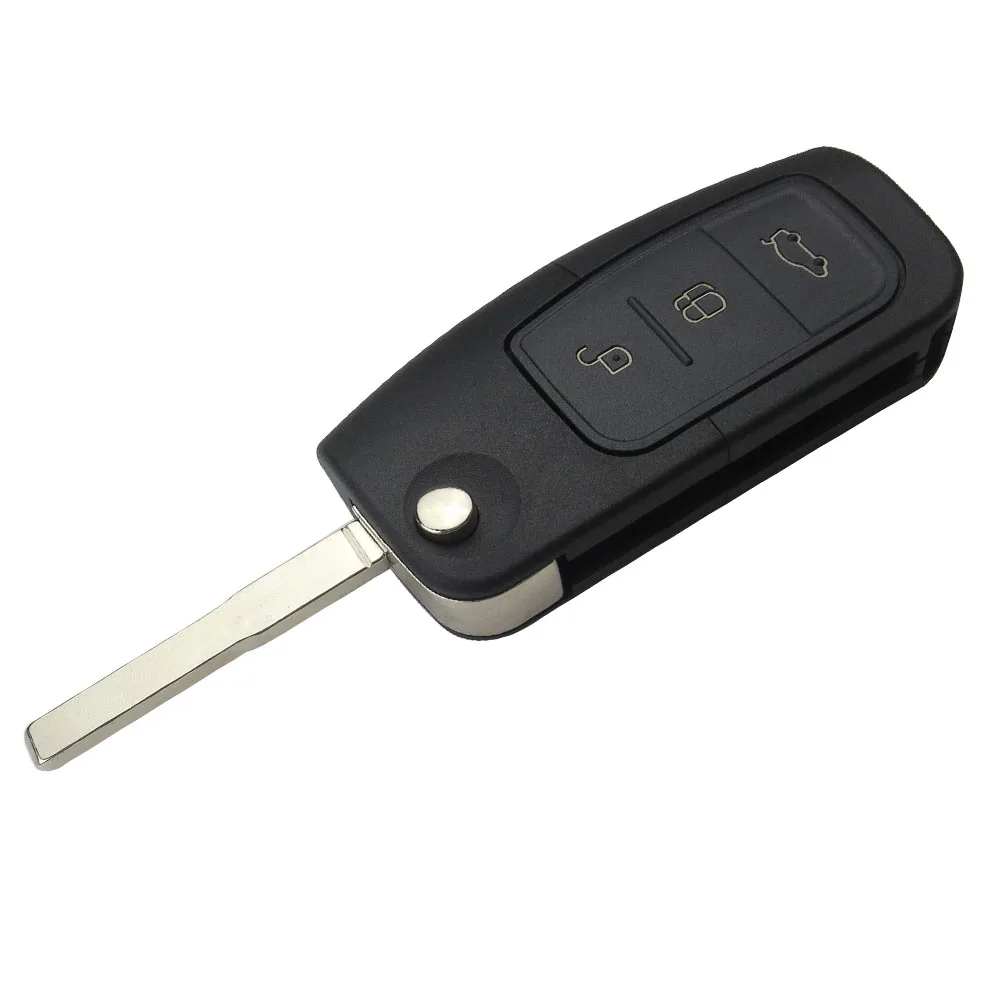 OkeyTech 3 кнопки флип корпус автомобильного ключа дистанционного управления для FORD Focus ключ для mondeo чехол пустой Замена Fob крышка автомобиля-Стайлинг Аксессуары