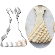 Рыбий хвост свадебное волна вечернее платье формочка для печенья металлический бисквит плесень Кондитерская украшение для торта из мастики инструмент BG028 5,7*8,3 см