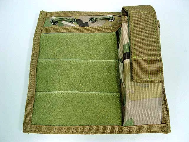 США страйкбол военный Molle Milspec MOD Карта фонарь Админ Чехол черный - Цвет: CP