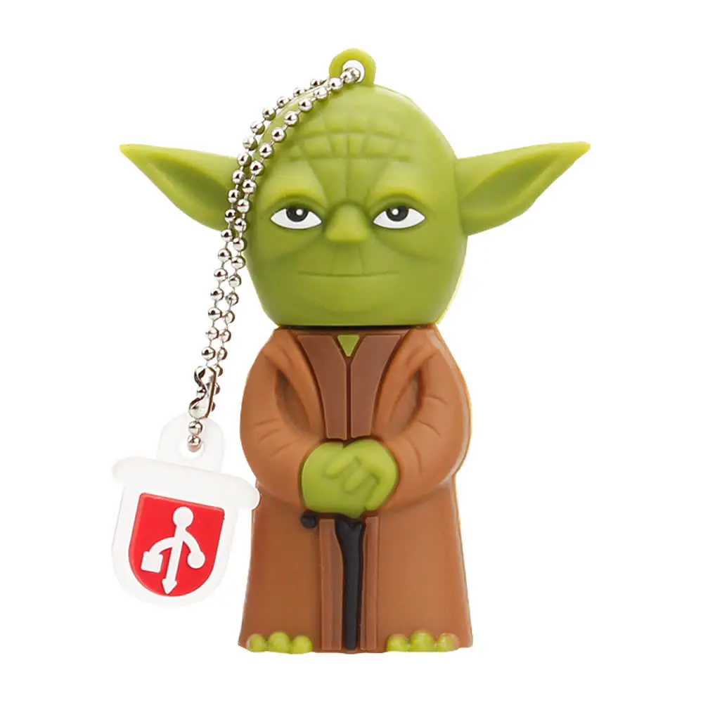 Usb флеш-накопитель 128 ГБ серии Star Wars USB 2,0 4 ГБ 8 ГБ флеш-накопитель 16 ГБ 32 ГБ 64 Гб мультфильм Дарт Вейдер йода Флешка usb подарок