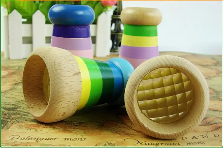 Детские деревянные развивающие игрушки-калейдоскопы, Эффект Волшебного глаза Детские классические деревянные игрушки Призма, игрушки для детей