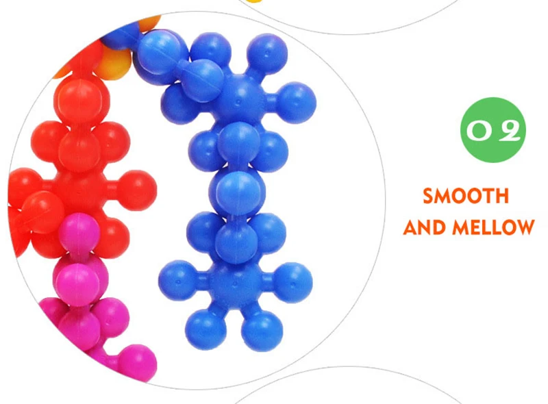 Six-color snowflakes assembled blocks (2)