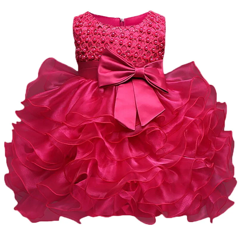 

Toddler Girl Christening Gown Dress Infant Baptism Clothes Kids Party Costume For Baby Girl 1st Birthday Newborn Bebes Vestido