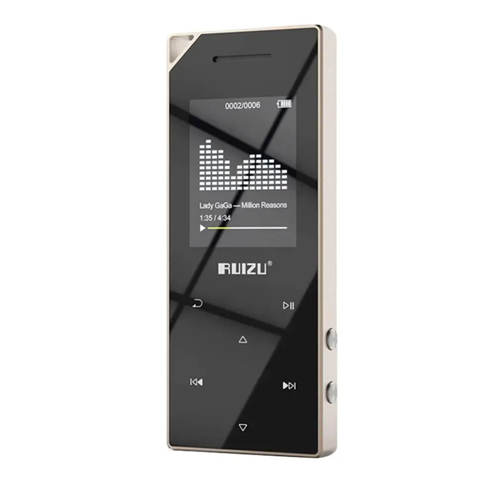

D05 Bluetooth 8GB LED Touch Screen MP3 Player Wireless Bluetooth FM Transmitter Ebook Audio Recording Loudspeaker Function MP3