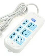 1,7 м 5.6Ft кабель переменного тока 250 В 10A Австралия ЕС ВБ США мульти Тип разъем 6 Шесть розеток сплиттер мощность полосы бар