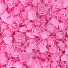 500 шт./пакет мини пенополиэтилен Искусственные цветы розы головки венок коробка для сладостей для самостоятельной сборки Материал медведь ручной работы для свадьбы украшение дома