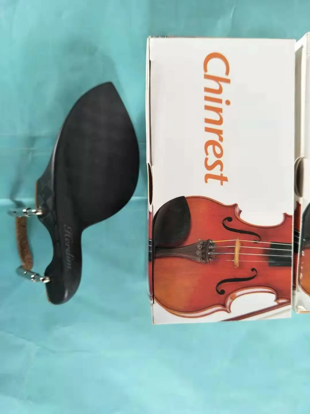 

2pcs violin chinrest carbon fiber made Professional