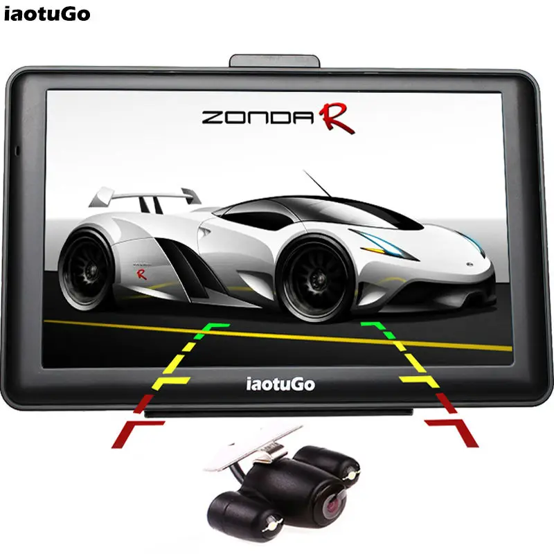 

iaotuGo 7" 128M 8G Capacitive Car Navigator GPS+Rearview Camera Parking System, Bluetooth GPS Navigation AVIN FM Music FM