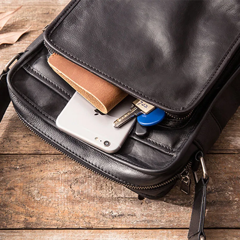 AETOO New handmade leather one-shoulder messenger bag men's casual retro men's suede leather soft leather Japanese Messenger bag