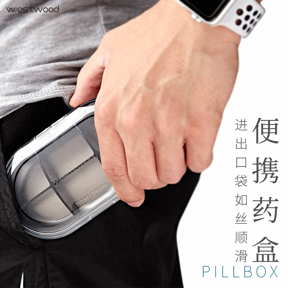 

New Six Grids Travel Pillbox Portable Tablet Organizer Medicine Storage Dispenser Sealed Case Bins Medical Kit Health Care Tools
