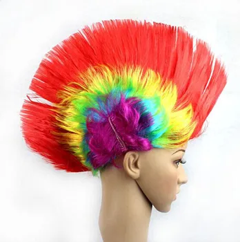 

cheap Mohawk Synthetic hair fashion costume cosplay Punk party wigs for Halloween Halloween party wigs, wig, Free shipping