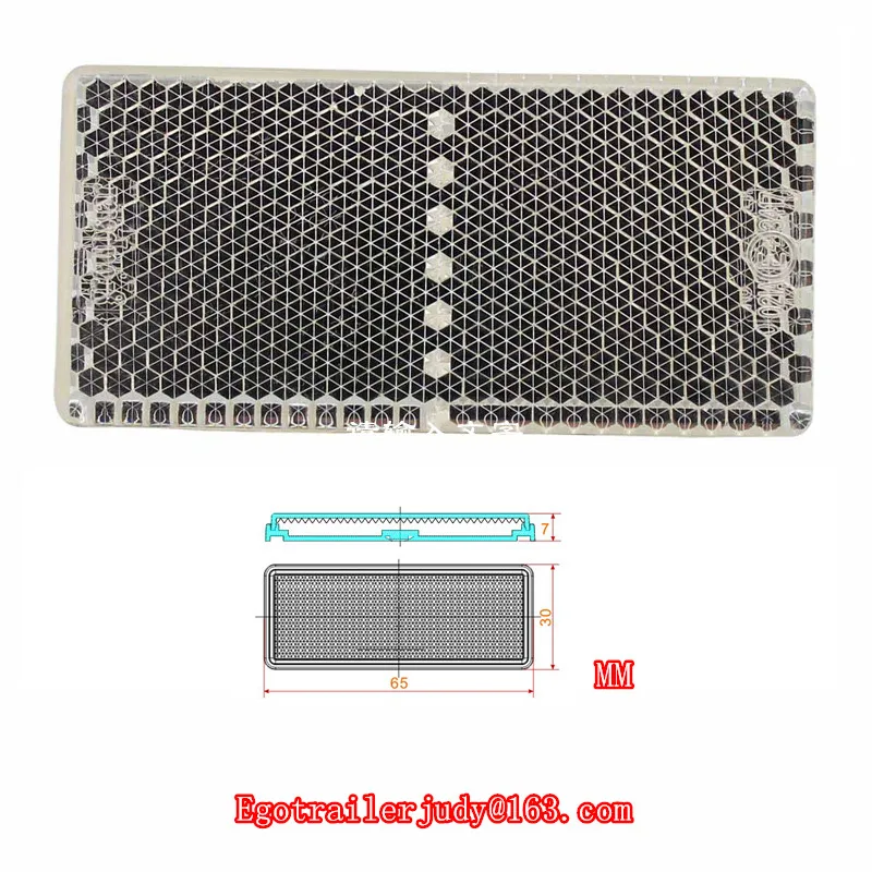 

EGO TRAILERS White TRUCK CARAVAN REFLECTOR 65*30mm E4 approved ACCESSORIES PARTS TRAILER REFLECTOR TAPE trailer parts