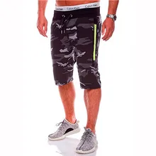 Мужские шорты, брюки для фитнеса, военные шорты, мужские шорты в стиле хип-хоп, камуфляжные шорты высокого качества