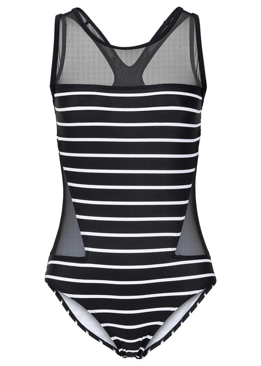 costum-de-baie-negru-alb-dungat