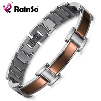 

RainSo Magnetic Healthy Stainless Steel Hologram Bracelets Bangles Bio Energy Germanium Healing Jewelry for Women for Arthritis