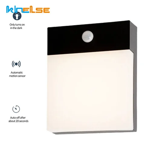 Conduziu a Luz da Parede Sensor de Movimento à Prova Água ao ar Lâmpada de Parede Moderno Dwaterproof Livre Varanda Ip65 Portão Pátio Jardim Corredor 220 v Luzes 18 w