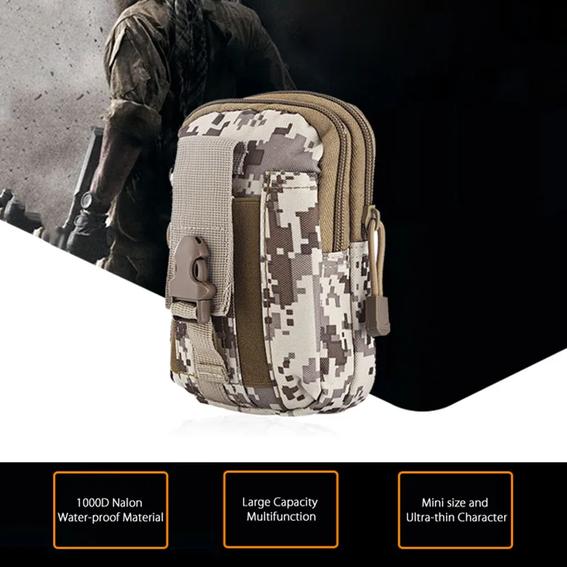 

Multifunction Outdoor Sports Bag Pouch Waterproof Military Belt Waist Packs Bum Molle Nylon Mobile Phone Wallet Travel Bag