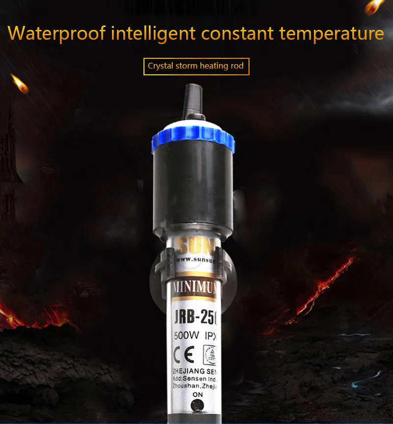 Солнечный аквариум контроль температуры продукта подогреватель для аквариума 220 V регулируемые нагревательные стержни взрыв 100 W-500 W Бак