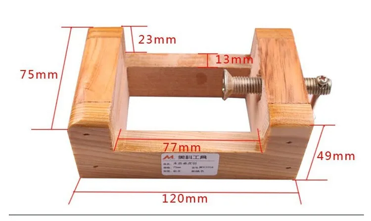 Wood Material Bench Vise Jaw Vice Clamp 