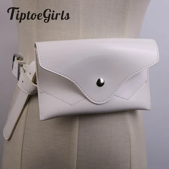 

Pure Color Simple Bright Face Pockets Female 2018 New Fashion Personality Chest Bag Wild Casual Mobile Wallet High Quality