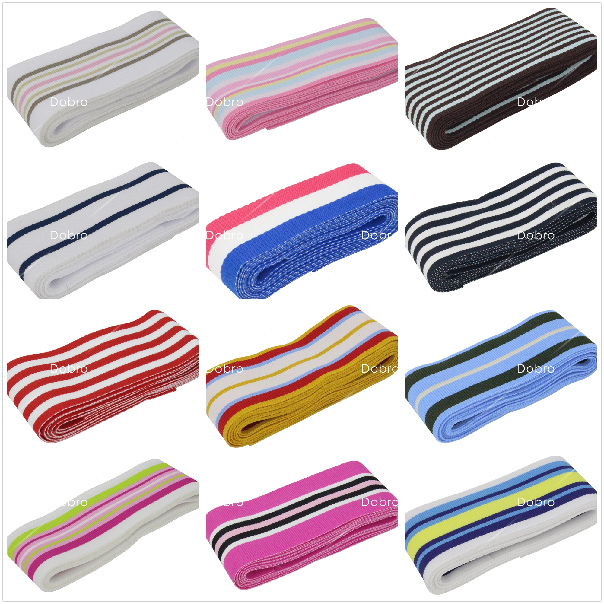 

1-1/2" 38mm Stripe Grosgrain Ribbon Apparel Wholesale SGR-38-11